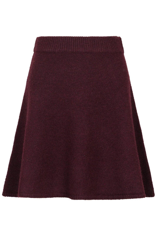 Neo Noir - Gisa Knit Skirt 161228 - 682 - Wine
