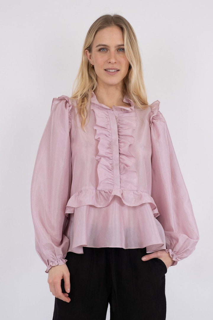 Neo Noir - Hawaii Solid Blouse - ROSE Bluser 