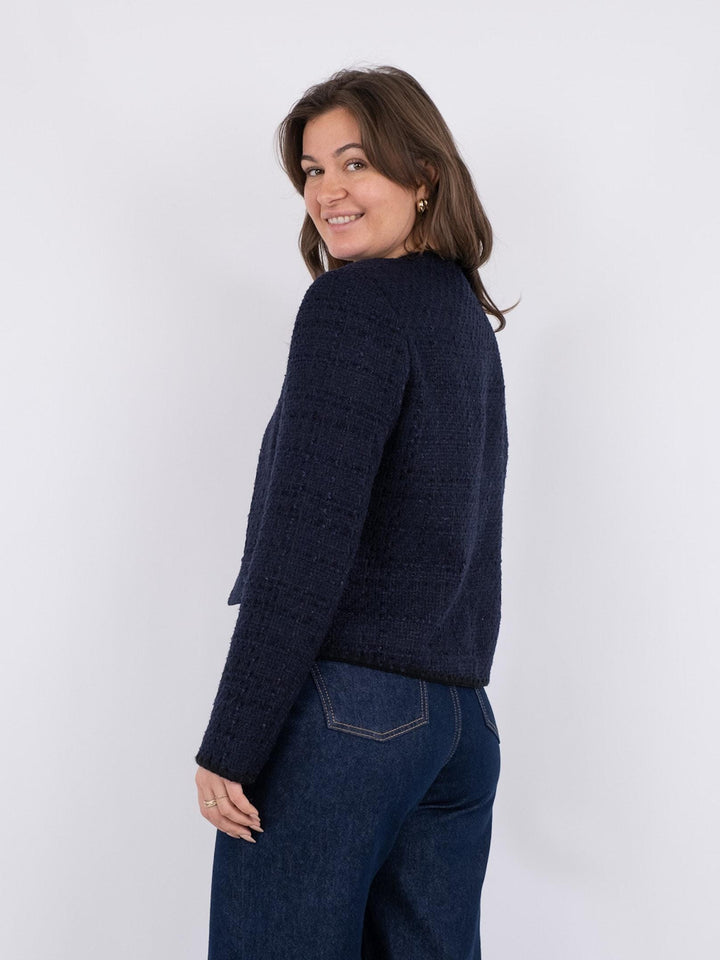 Neo Noir - Helina Heavy Boucle Jacket - Navy