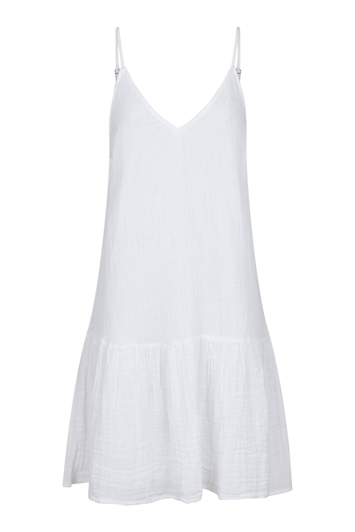 Neo Noir - Ibis S Gauze Dress - White