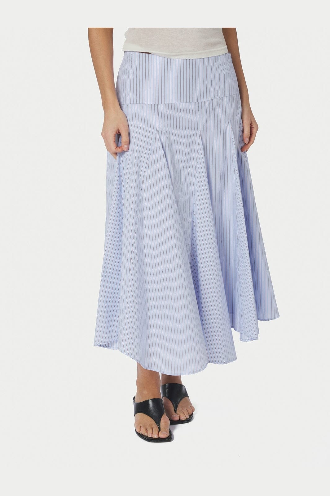 Neo Noir - Isabet Stripe Skirt 168596 - 375 - Blue Stripe