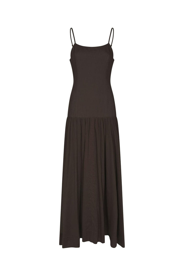 Neo Noir - Jackie S Voile Dress 165731 - 676 - Dark Brown
