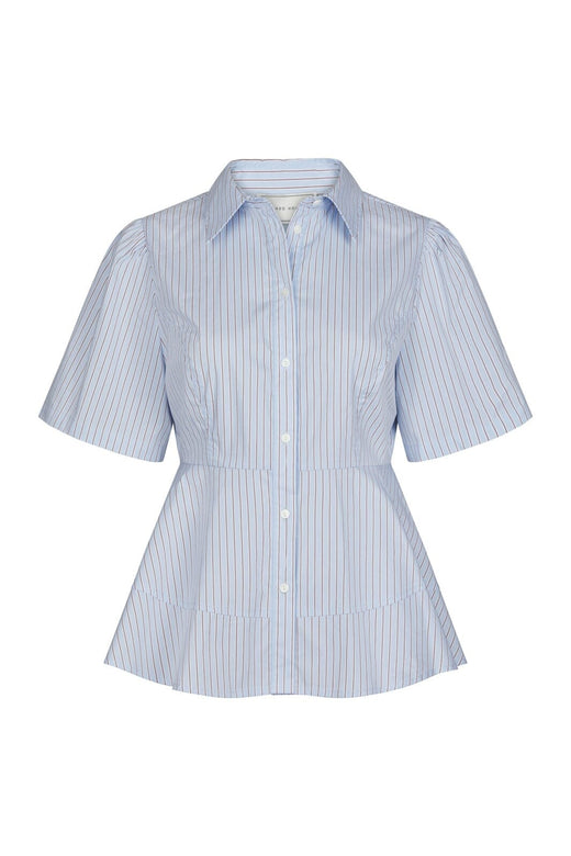 Neo Noir - Janelle Stripe Shirt 168838 - 417 - Blue/Brown Stripe