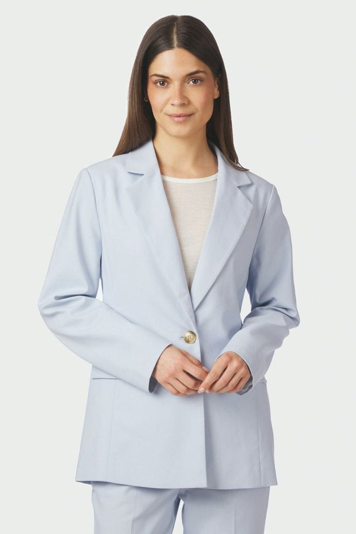Neo Noir - Jarmon Linen Blazer 170165 - 145 - Light Blue Blazere 