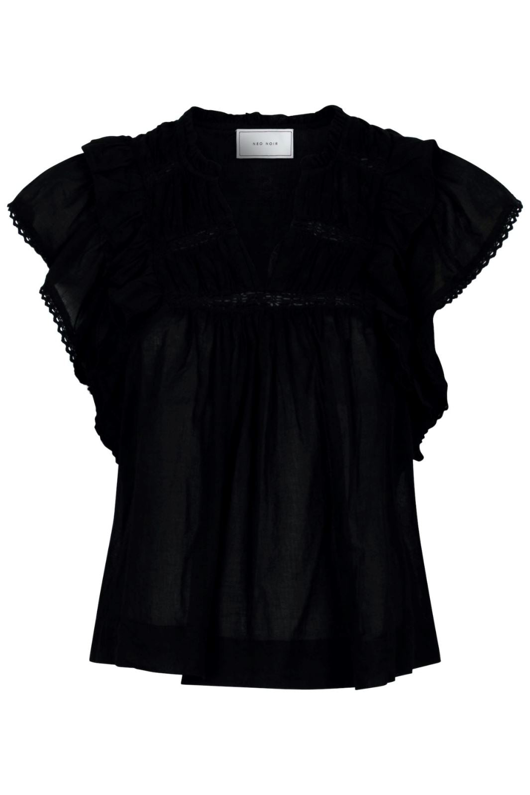 Neo Noir - Jayla S Voile Top - Black