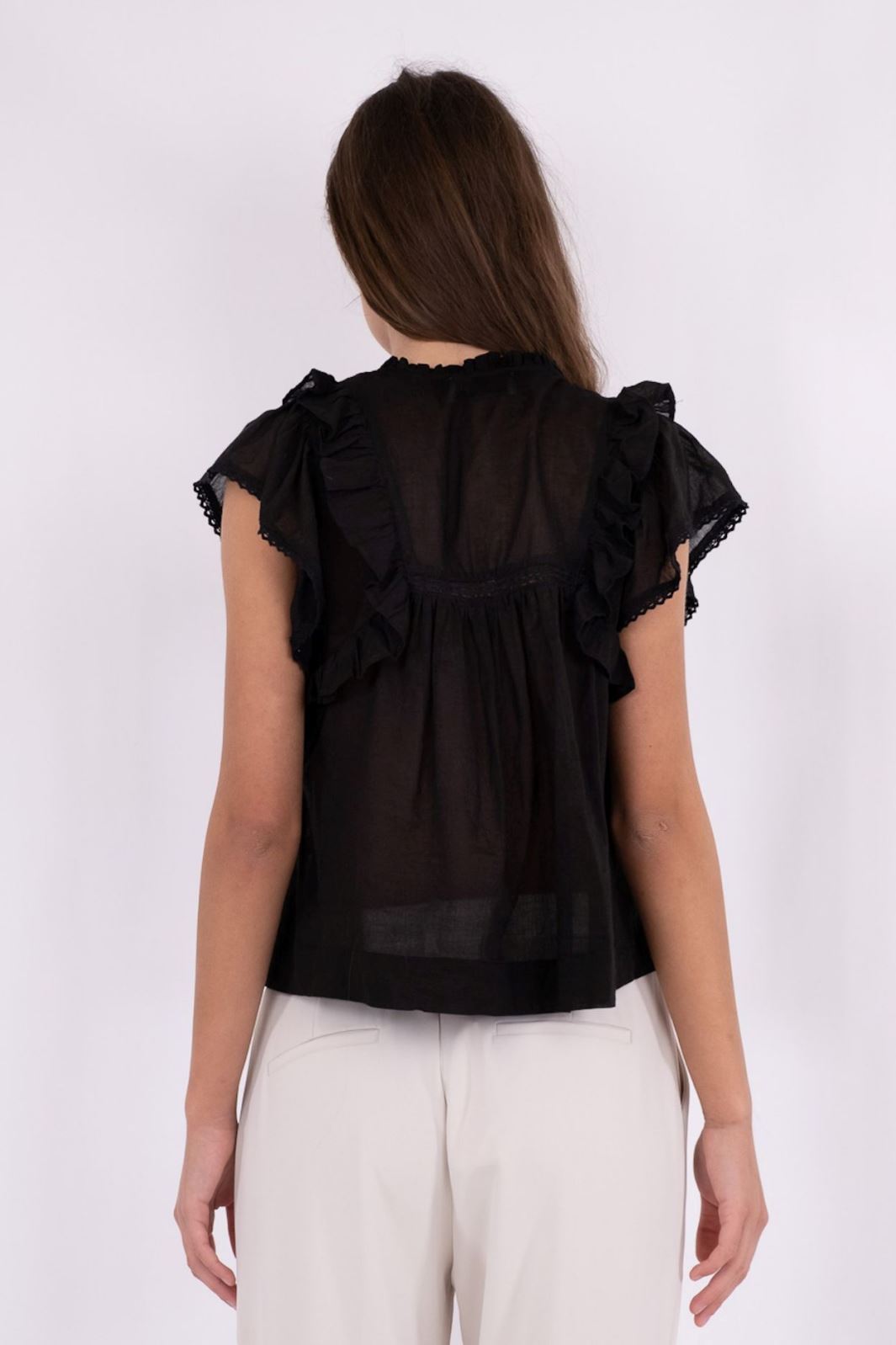 Neo Noir - Jayla S Voile Top - Black