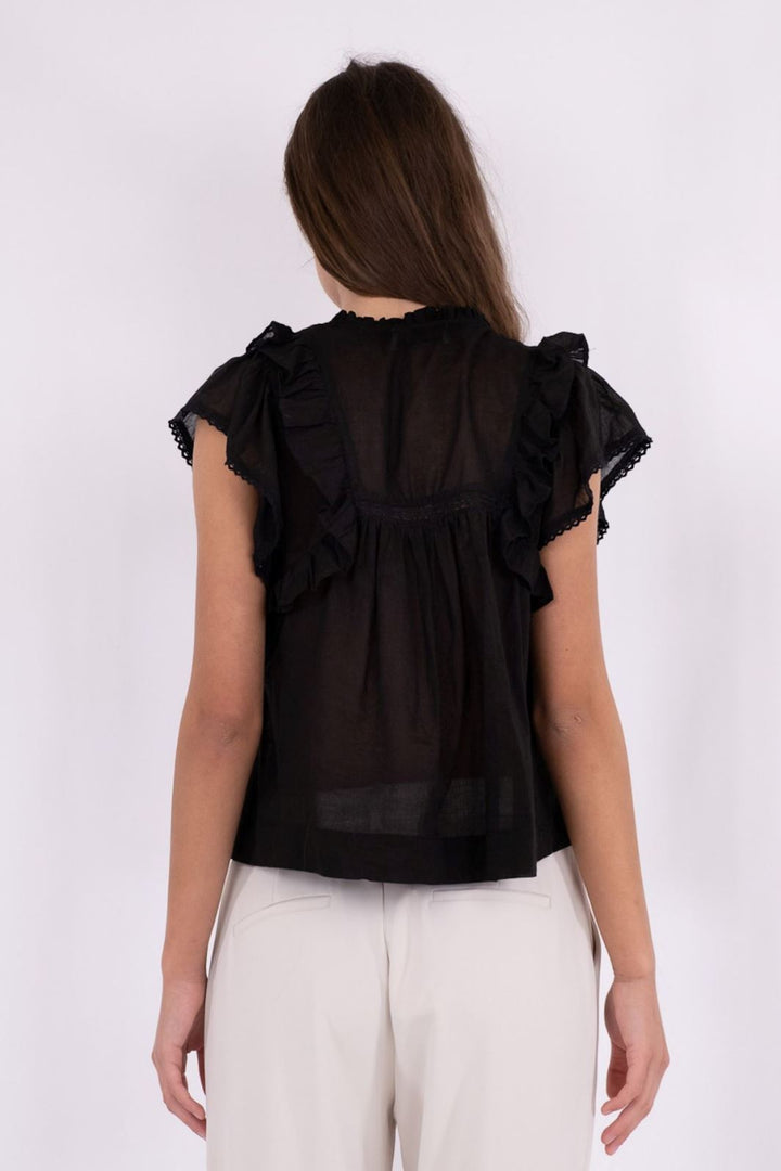 Neo Noir - Jayla S Voile Top - Black