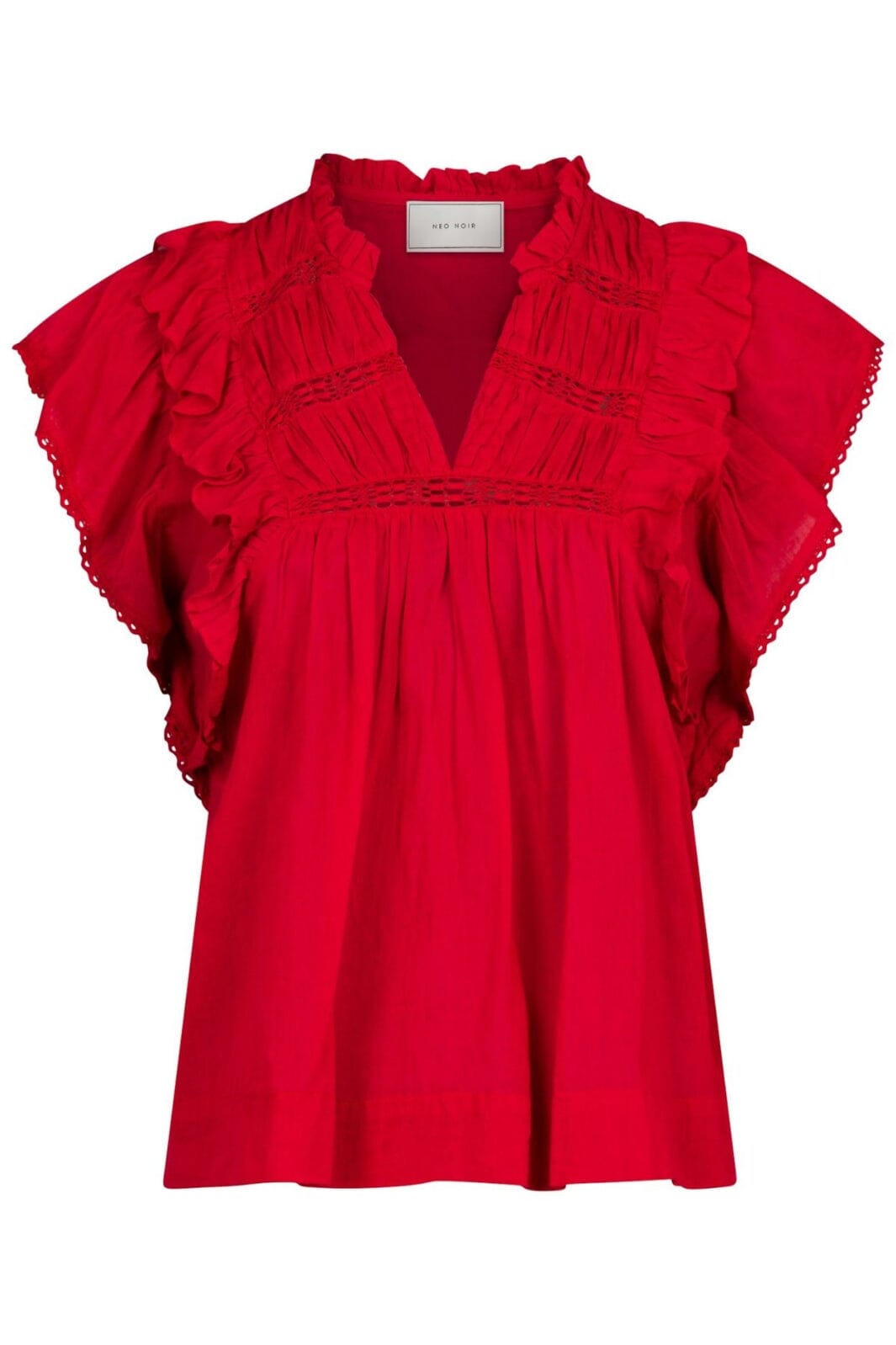 Neo Noir - Jayla S Voile Top - Red