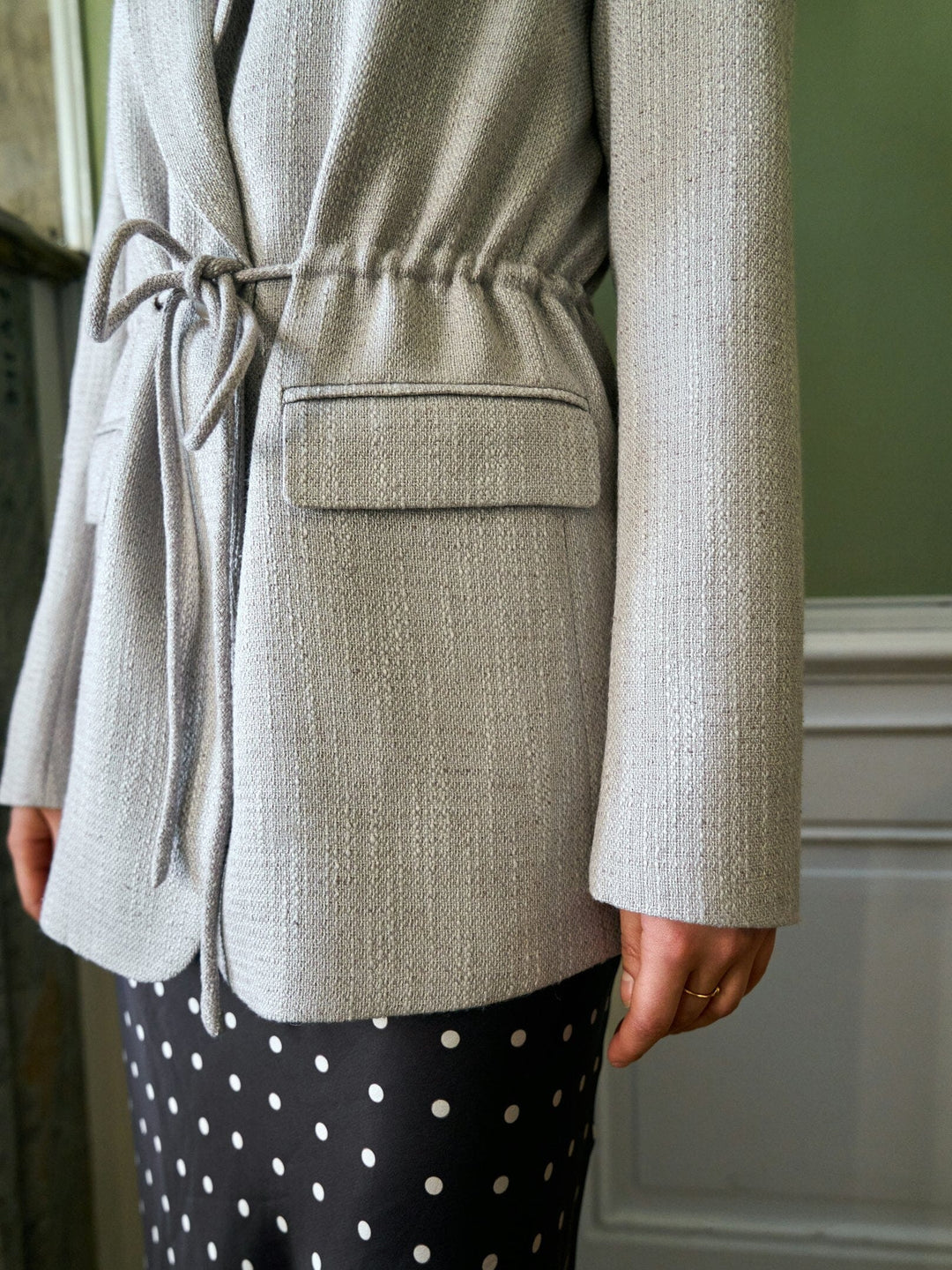 Neo Noir - Jemmie Bouclé Blazer 168251 - 815 - Natural Blazere 