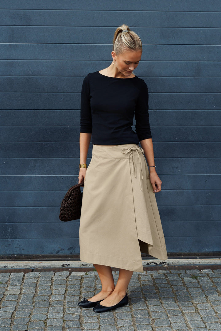 Neo Noir - Juna Twill Skirt 171469 - 214 - Taupe Nederdele 