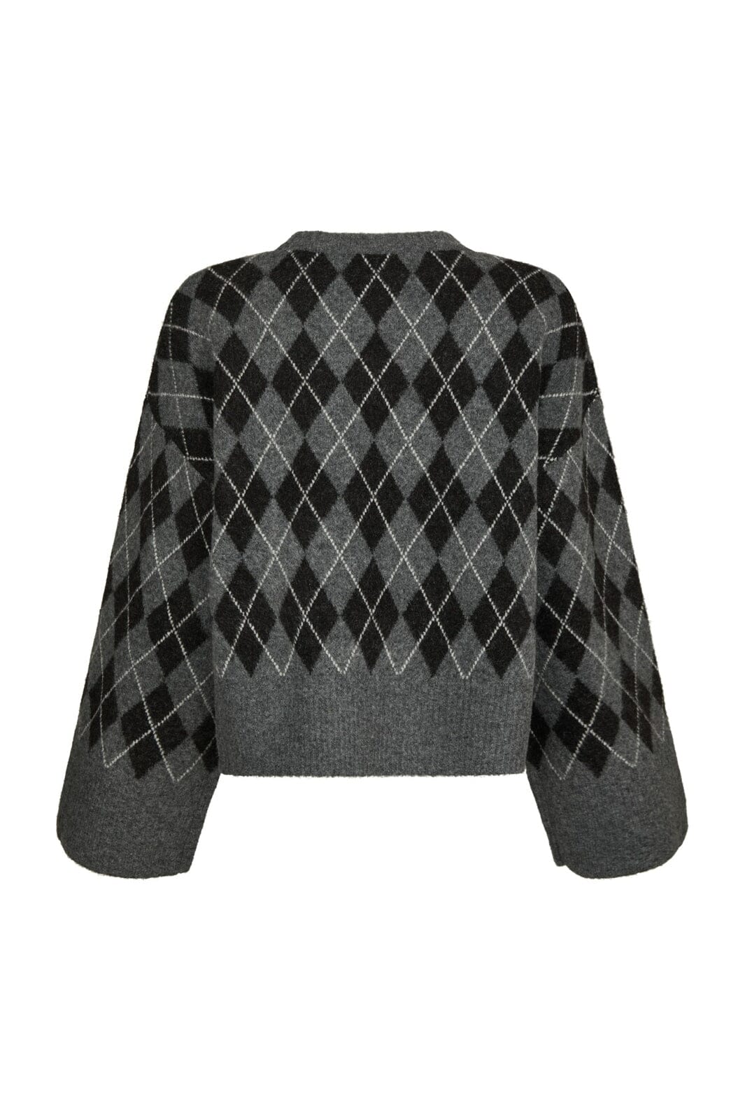 Neo Noir - Kick Check Knit Blouse 165204 - 132 - Antracit