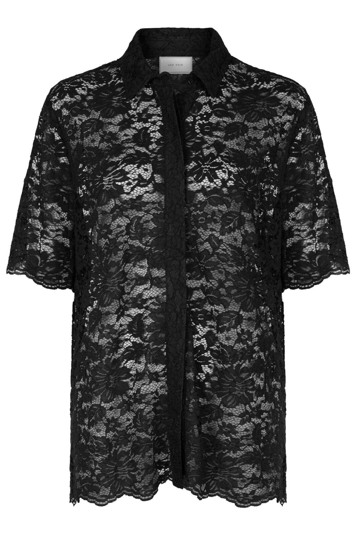 Neo Noir - Lamari Lace Shirt 164280 - Black