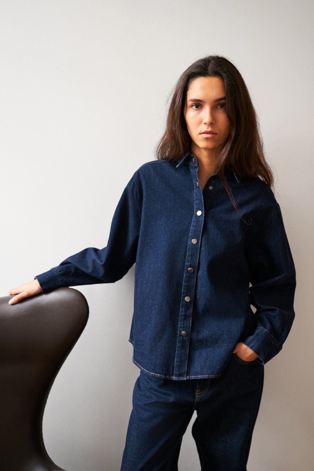 Neo Noir - Lash Denim Shirt 164323 - Dark Blue