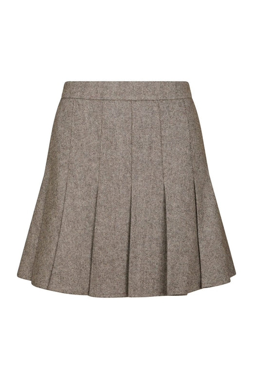 Neo Noir - Laurina Herringbone Skirt 165879 - 306 - Dusty Brown