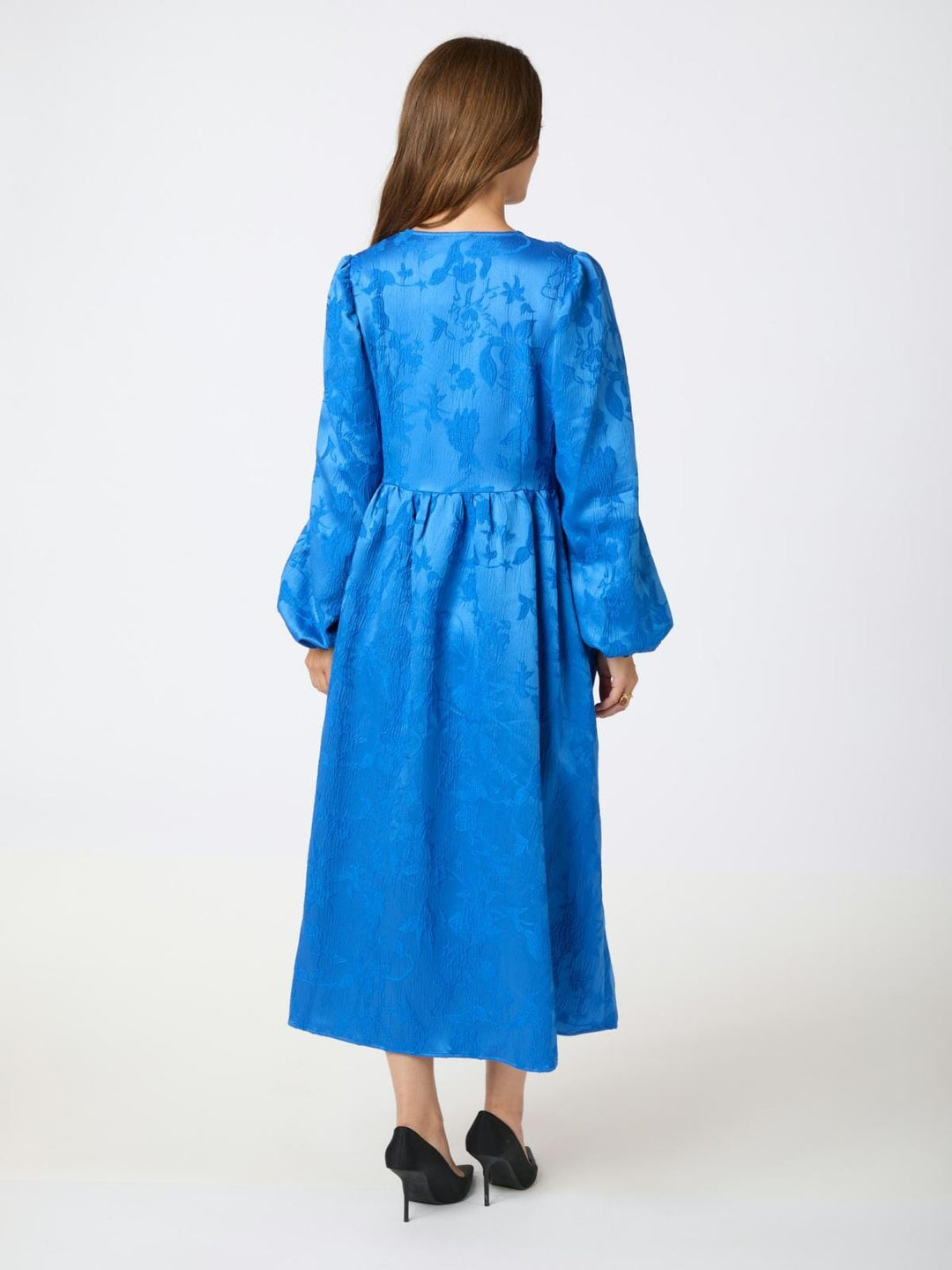 Neo Noir - Lillibet Jacquard Dress - Blue