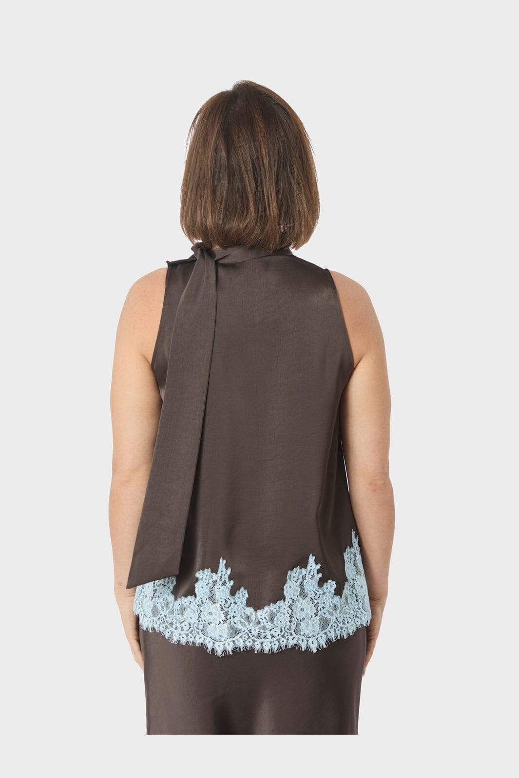 Neo Noir - Lorenz Lace Top 167826 - 676 - Dark Brown