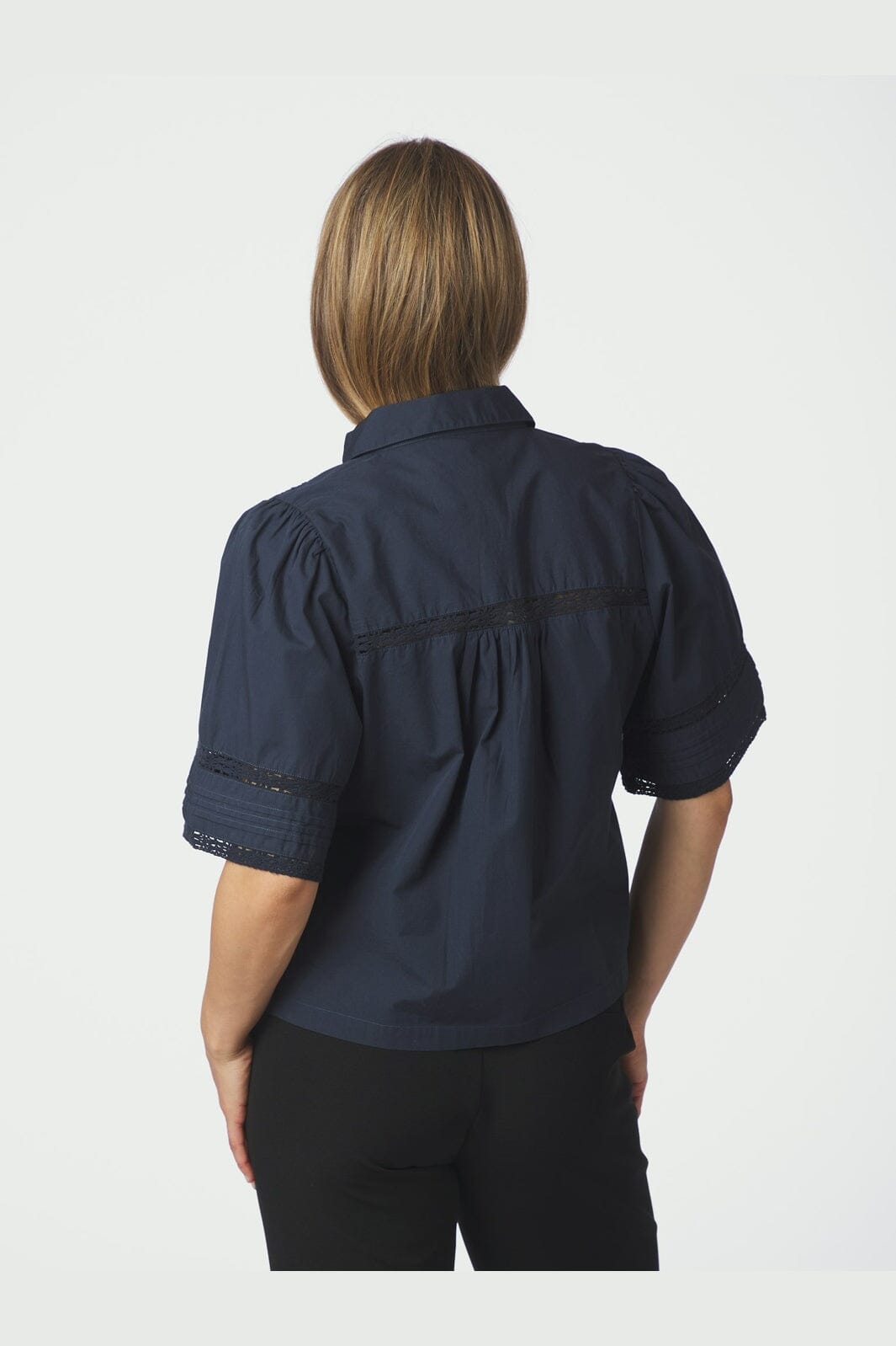 Neo Noir - Lotte C Poplin Shirt 169838 - 141 - Navy
