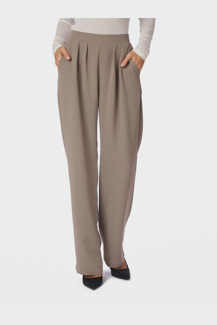 Neo Noir - Lunet Crepe Pants 168084 - 214 - Taupe