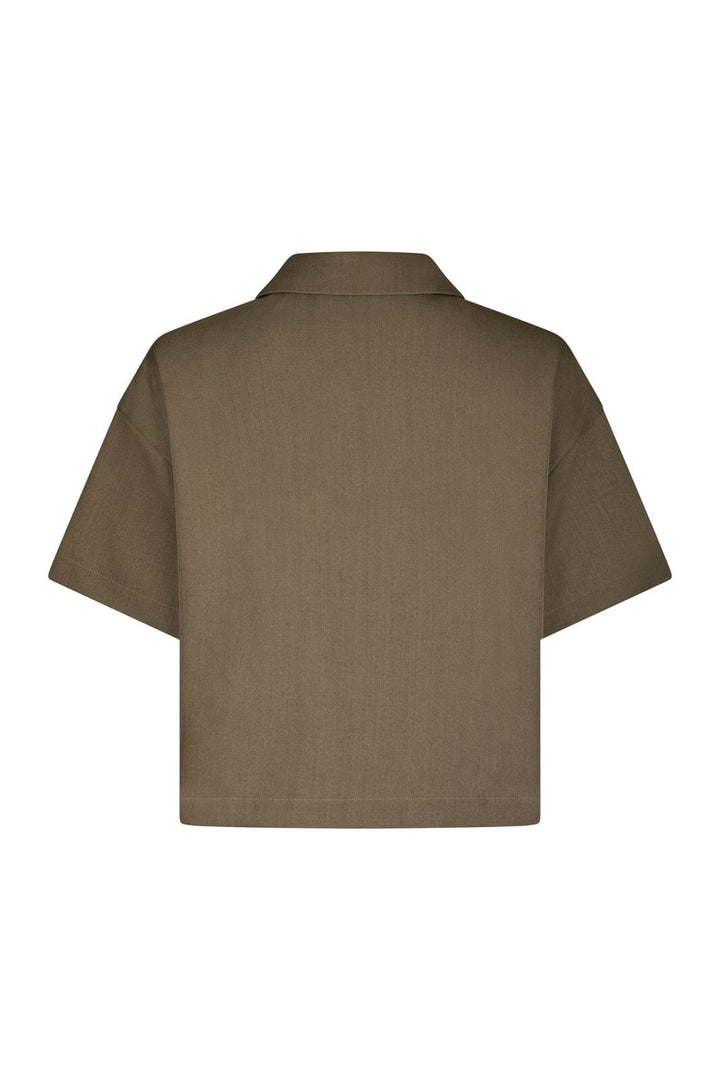 Neo Noir - Madicken Structure Blouse 167242 - 214 - Taupe