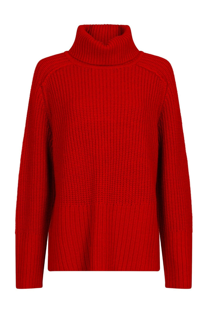Neo Noir - Maggie Knit Blouse - Red