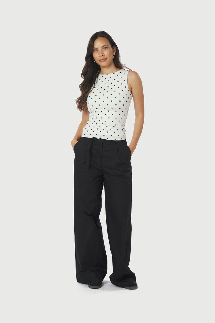 Neo Noir - Malba Poplin Pants 165795 - 100 - Black