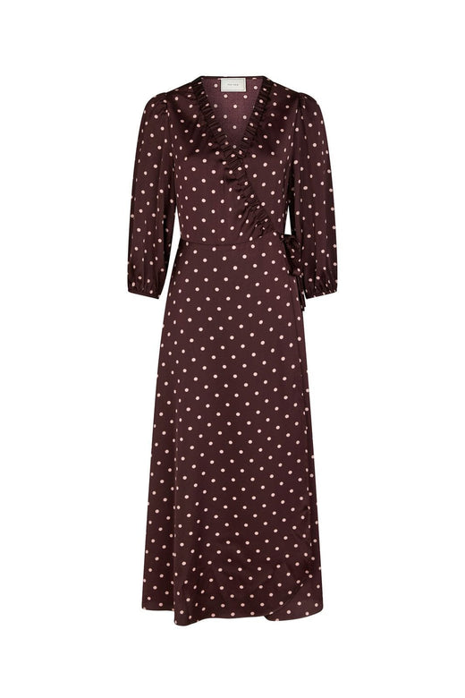 Neo Noir - Malinga Dot Dress 165909 - 682 - Wine