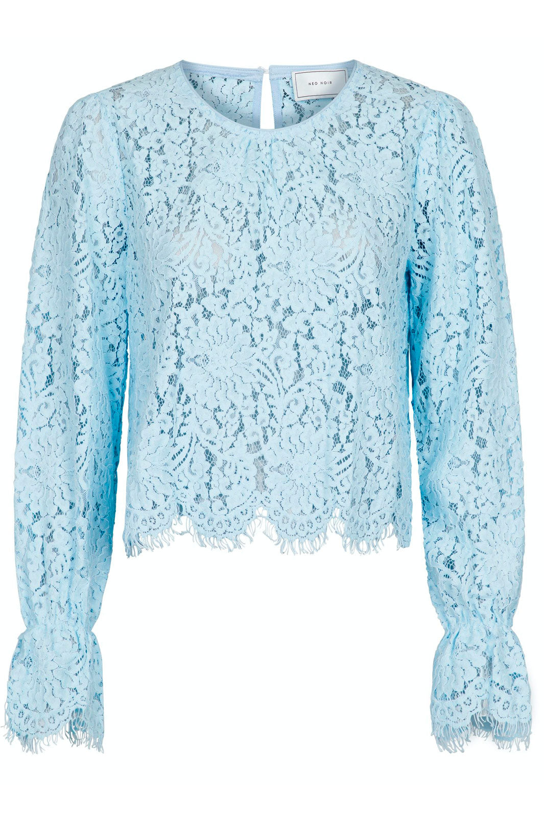 Neo Noir - Manuela Lace Blouse - Light Blue