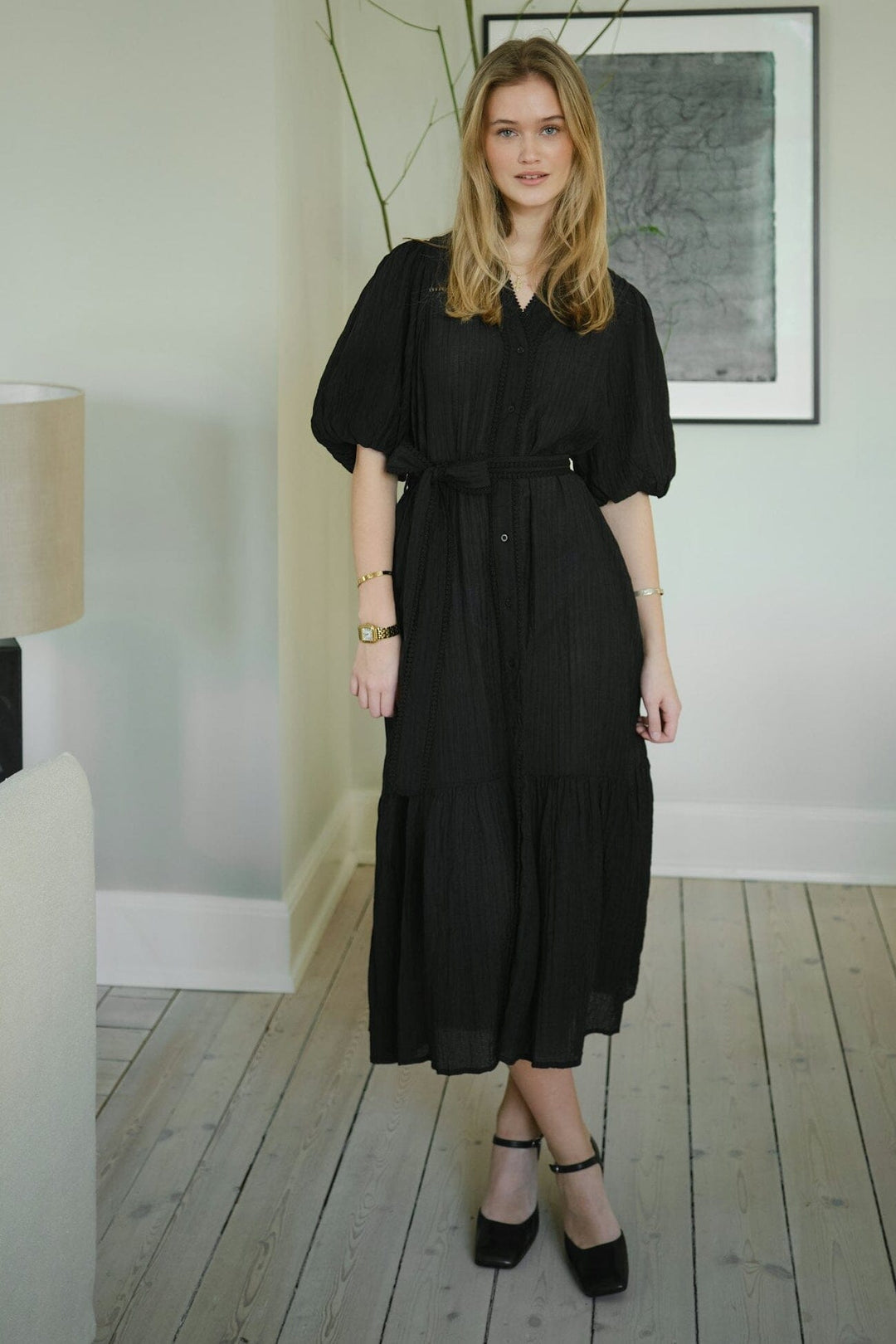 Neo Noir - Margarita Crepe Dress 167218 - 100 - Black Kjoler 