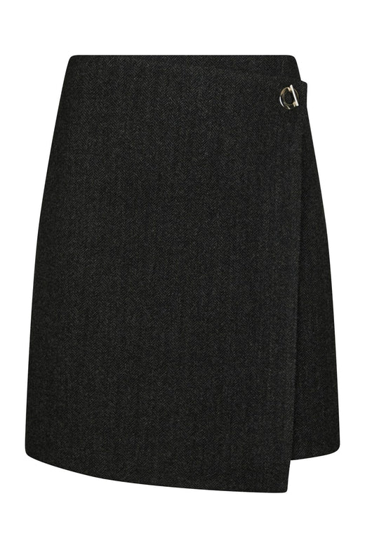 Neo Noir - Marisi Herringbone Skirt 165687 - 104 - Dark Grey