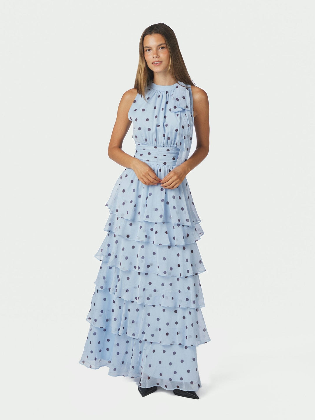 Neo Noir - Marli Big Dot Dress 167758 - 145 - Light Blue Kjoler 