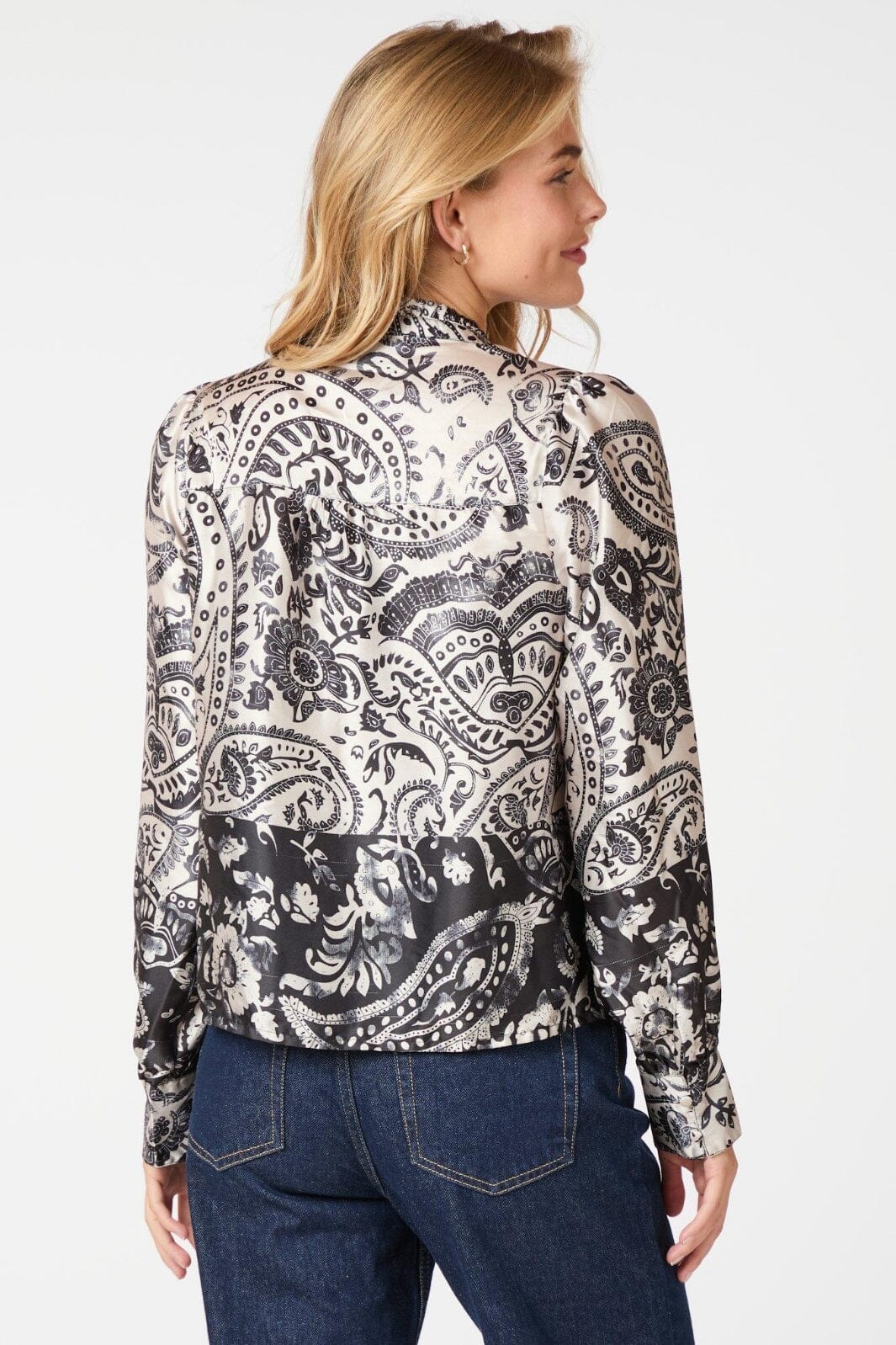 Neo Noir - Massima Deco Paisley Blouse 164308 - Creme