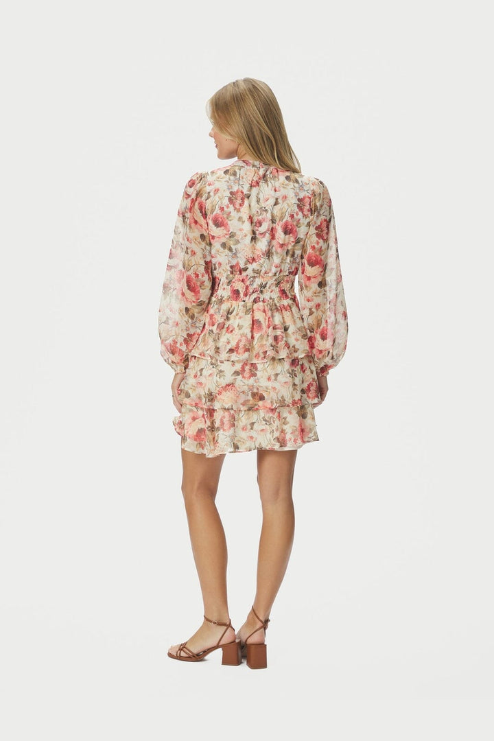 Neo Noir - Mio Vintage Flower Dress 168488 - 122 - Creme