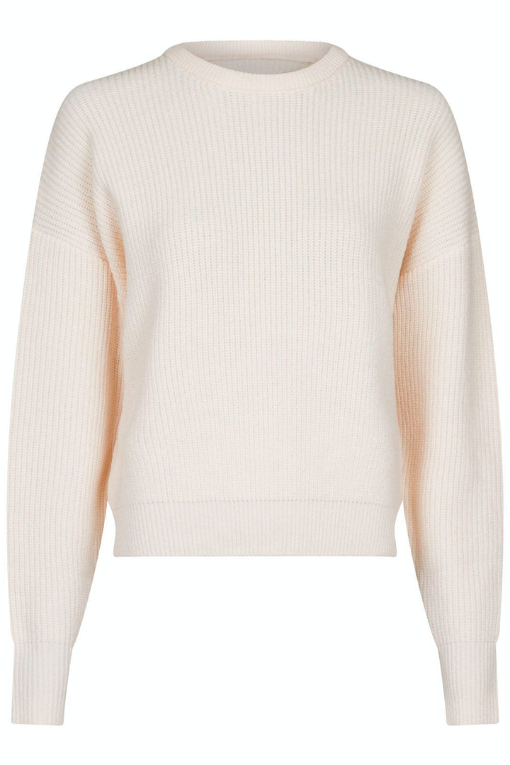 Neo Noir - Moana Solid Knit Blouse - Off White
