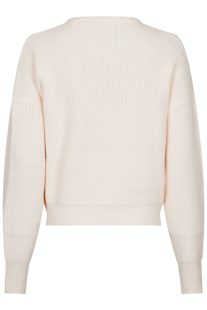 Neo Noir - Moana Solid Knit Blouse - Off White