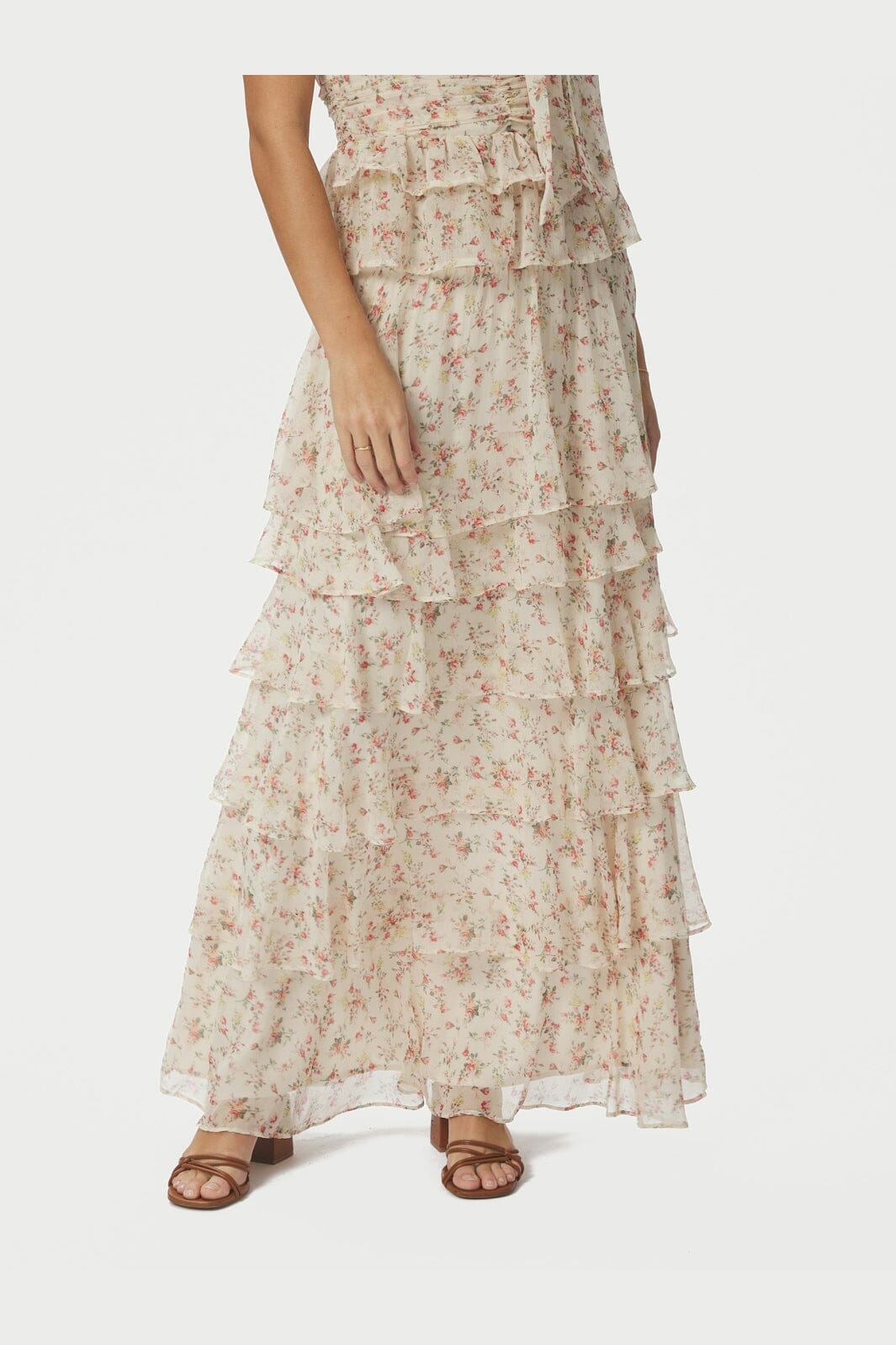 Neo Noir - Morris Meadow Printed Skirt 166447 - 122 - Creme