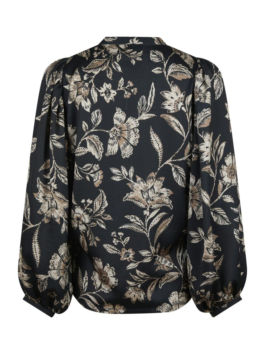 Neo Noir - Nani Canvas Flower Blouse - Dark Navy