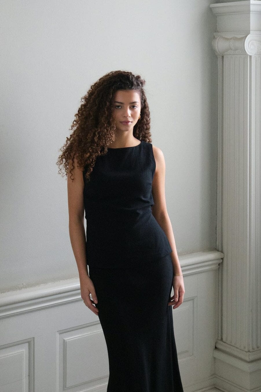 Neo Noir - Nassa Linen Top 165623 - 100 - Black Toppe 