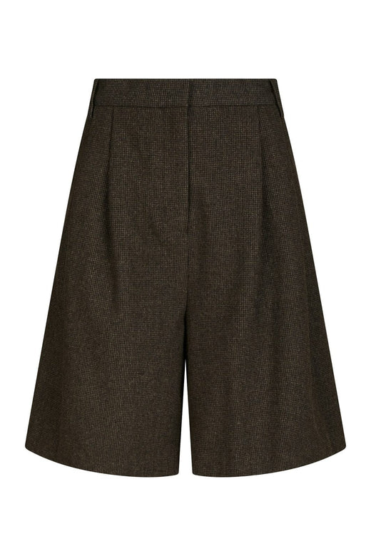 Neo Noir - Nika Mini Check Shorts 167169 - 205 - Brown Melange