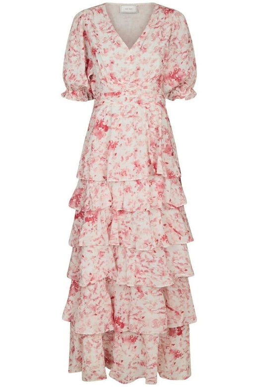 Forudbestilling - Neo Noir - Noorie Blur Print Dress 165348 - 160 - Red Kjoler 
