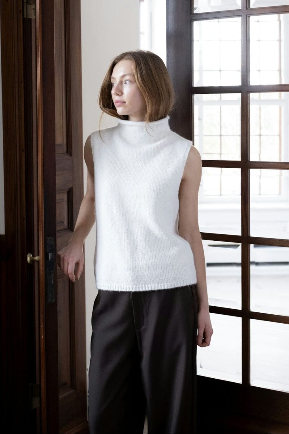 Neo Noir - Odelia Knit Top 161753 - 121 - Off White Toppe 