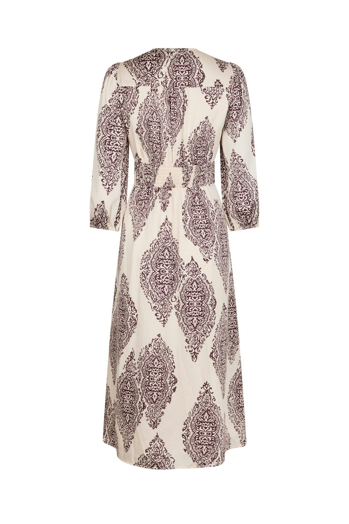 Neo Noir - Olana Paisley Drop Dress 166207 - 174 - Burgundy