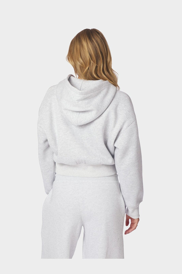 Neo Noir - Oliana Zipper Hoodie 169054 - 103 - Light Grey Melange