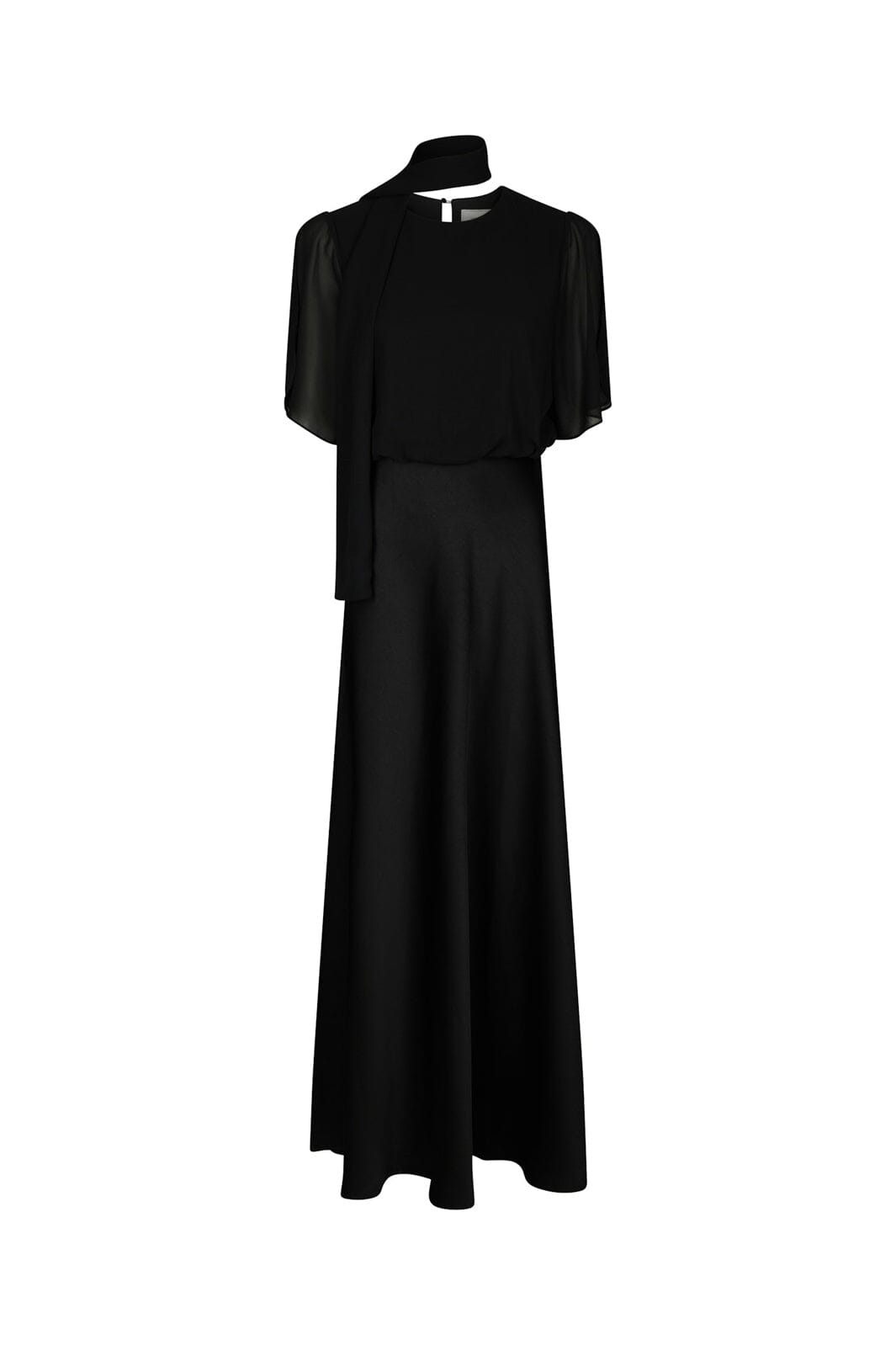 Neo Noir - Pelina Chiffon Dress 170899 - 100 - Black