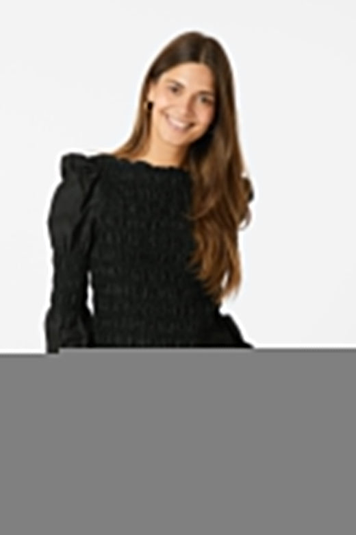 Neo Noir - Polka Smock Shirt 164663 - 100 - Black