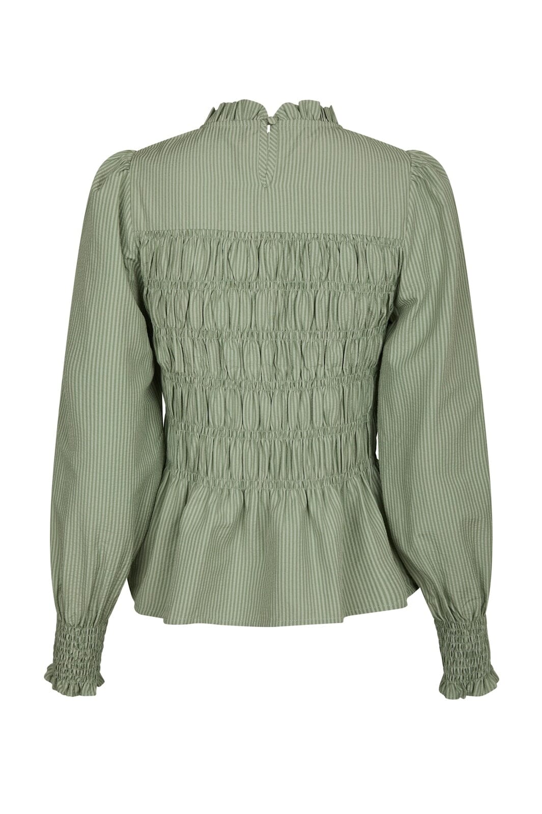 Neo Noir - Possa Stripe Blouse 167260 - 723 - Dusty Green