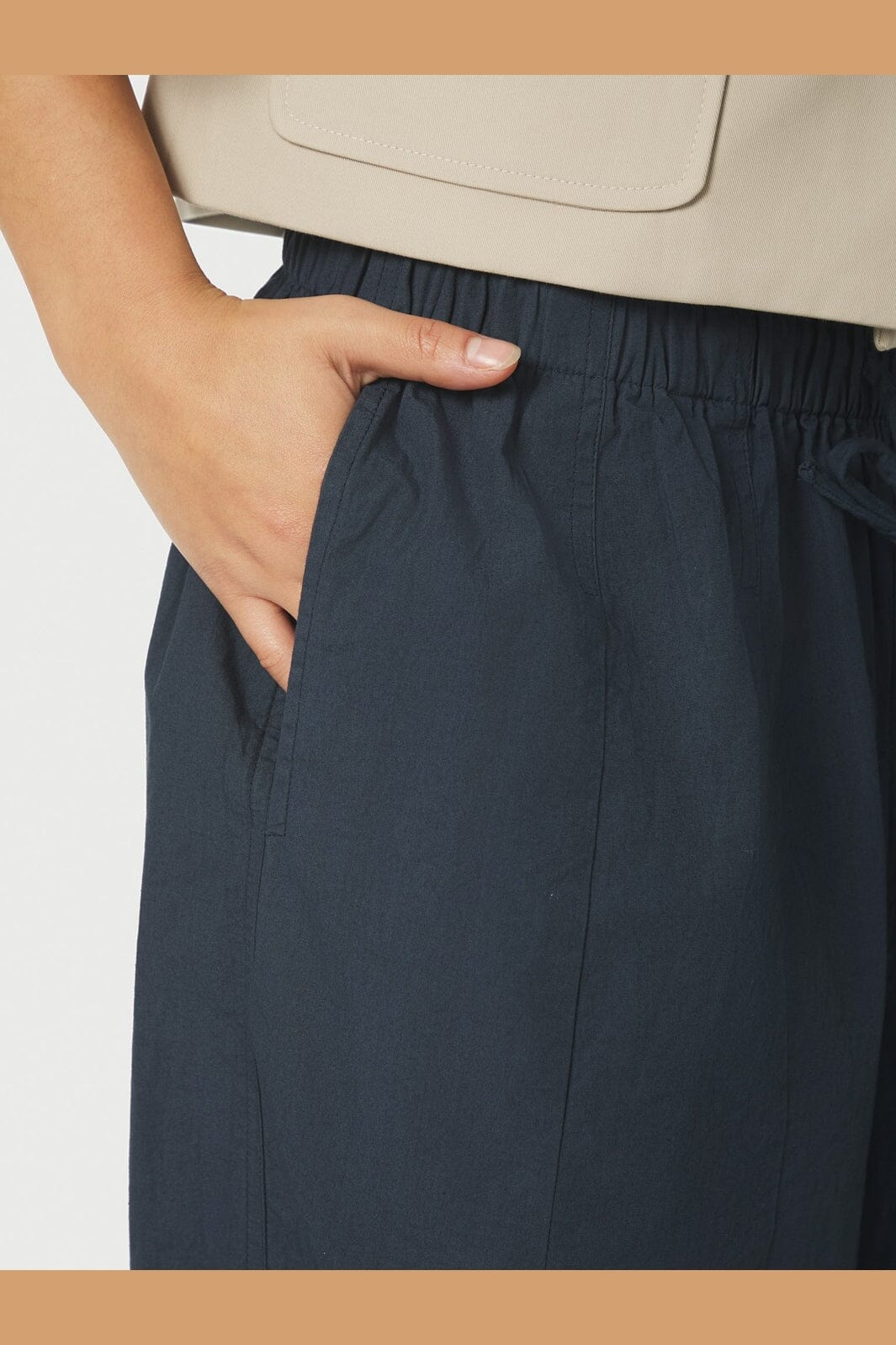 Neo Noir - Prina C Poplin Pants 168368 - 141 - Navy