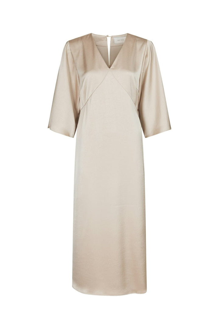 Neo Noir - Remara Heavy Sateen Dress 168447 - 720 - Champagne