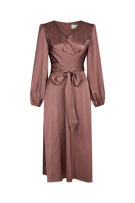 Neo Noir - Rimini Heavy Sateen Dress 163039 - 393 - Dark Rose