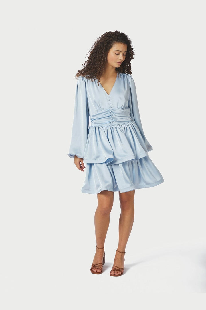 Neo Noir - Rivana Heavy Sateen Dress 168847 - 145 - Light Blue