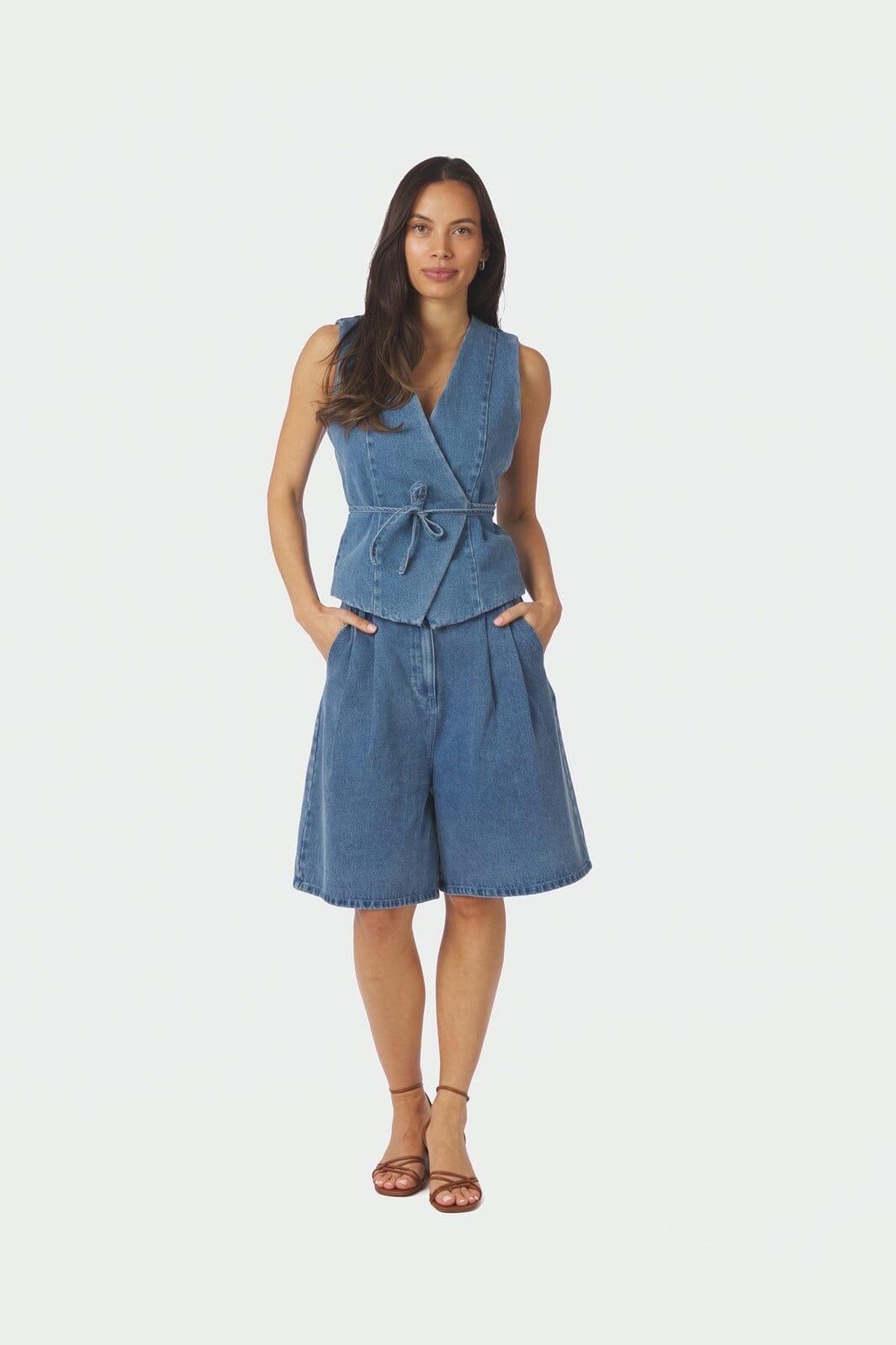 Neo Noir - Rosel Denim Shorts 168984 - 140 - Blue